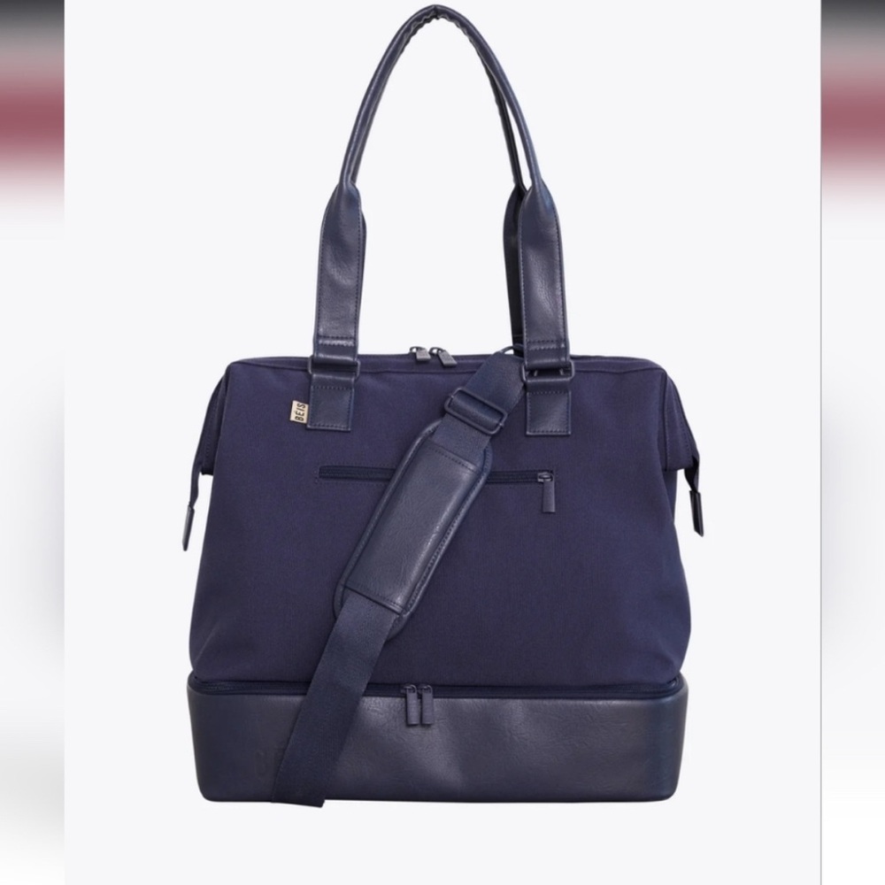 BEIS Navy Mini Weekender Bag